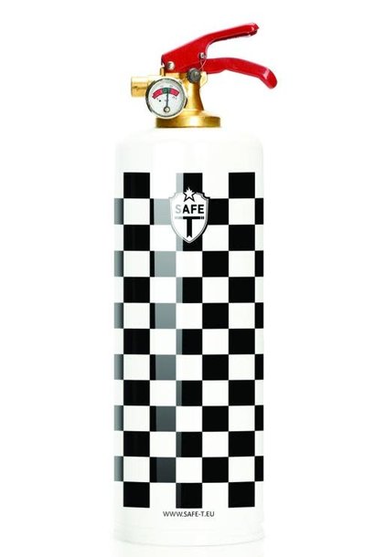 White Checkerboard Extinguisher