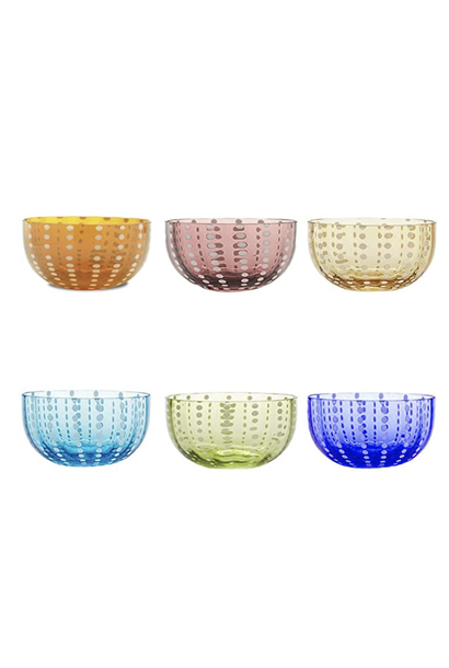 Bowls Pearls Mixed Colors Small Set 6pcs