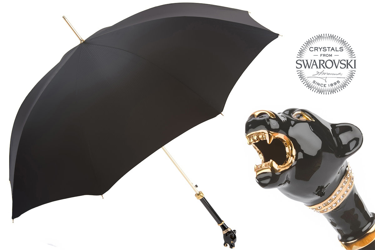 Umbrella Black Panther Handle-1