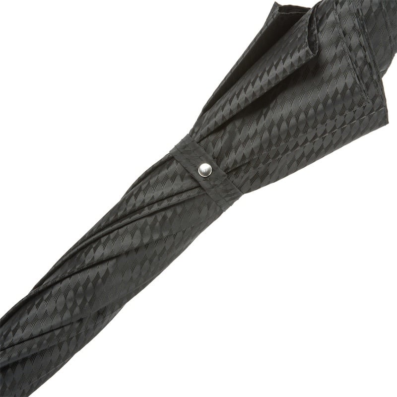 Umbrella Black With Studded Leather Handle-6