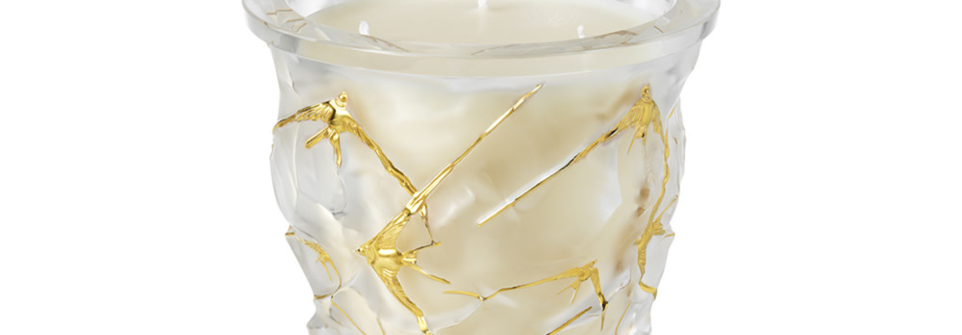 Candle Gold Ocean Crystal Vase