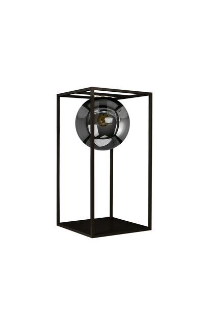 Floor Lamp  Daisy Black & Smoked Glass
