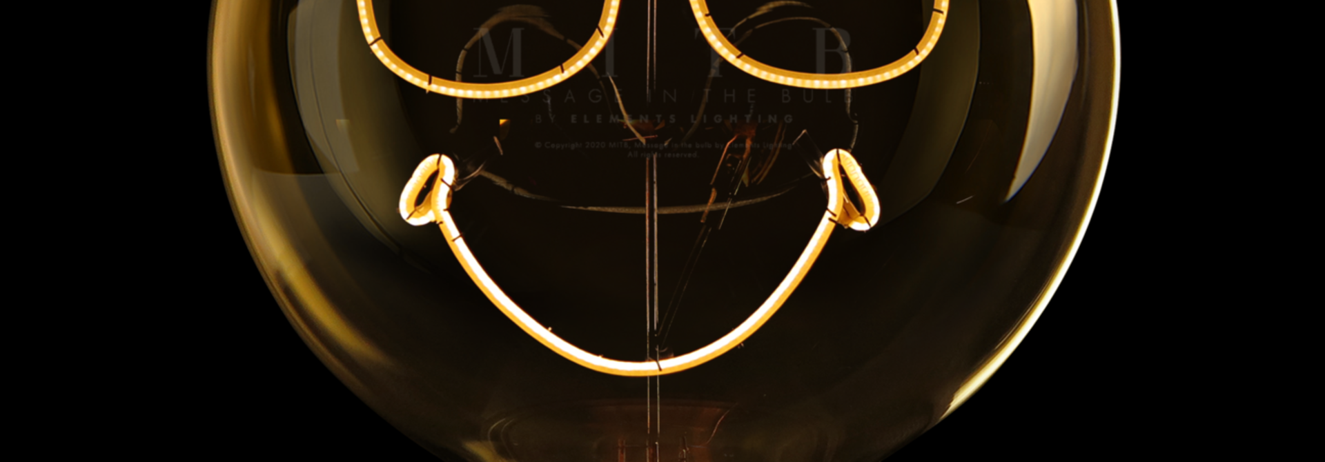 Luminous Bulb Smiley "Sunglasses" Yellow