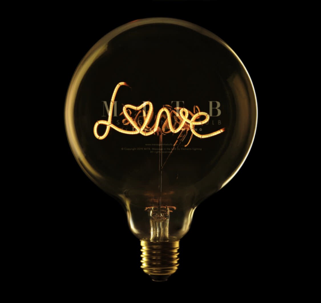 Luminous Bulb ''Love'' Amber For Wireless Lamp Bass-1