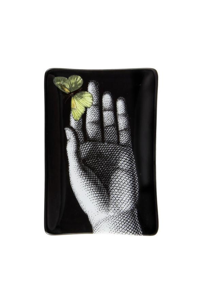 Vide-Poche Main Papillon Jaune