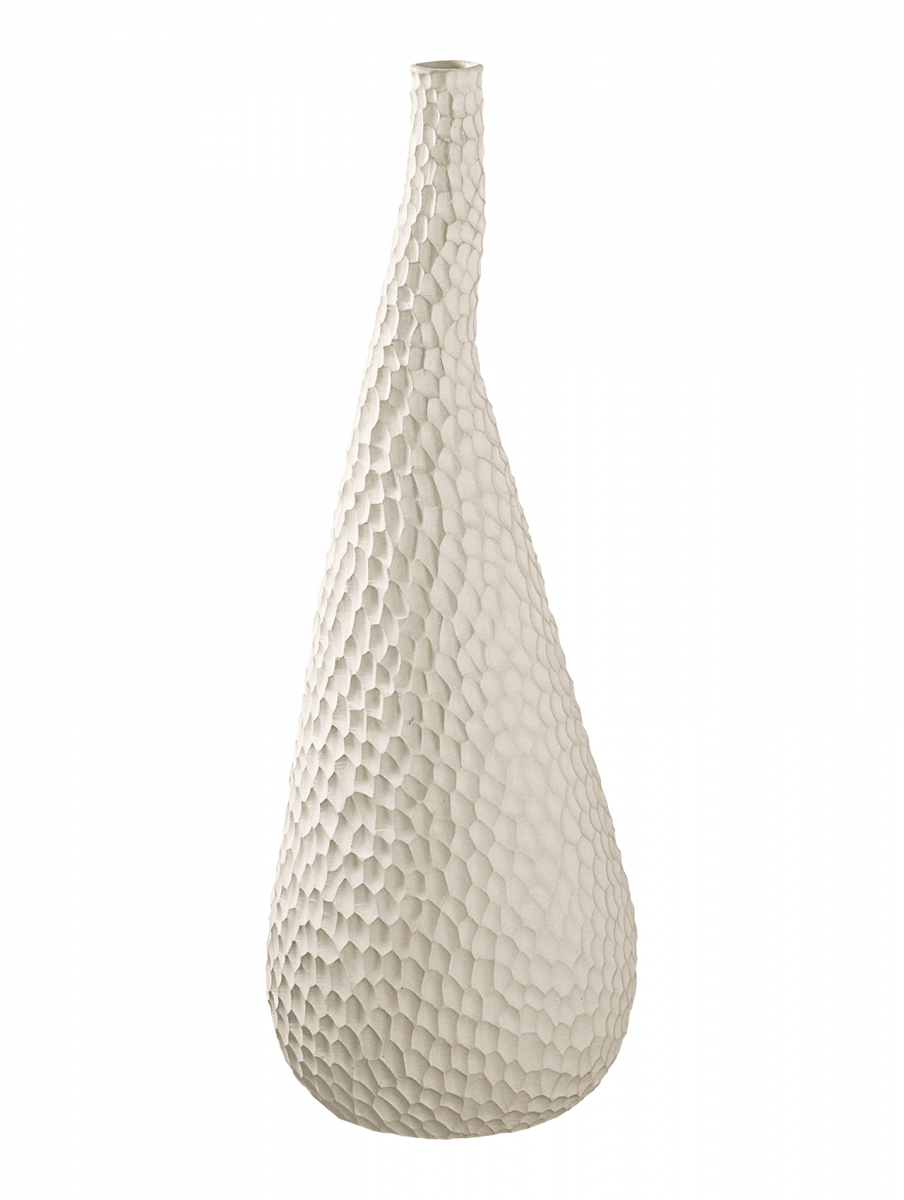 Carve Vase White 46cm-1