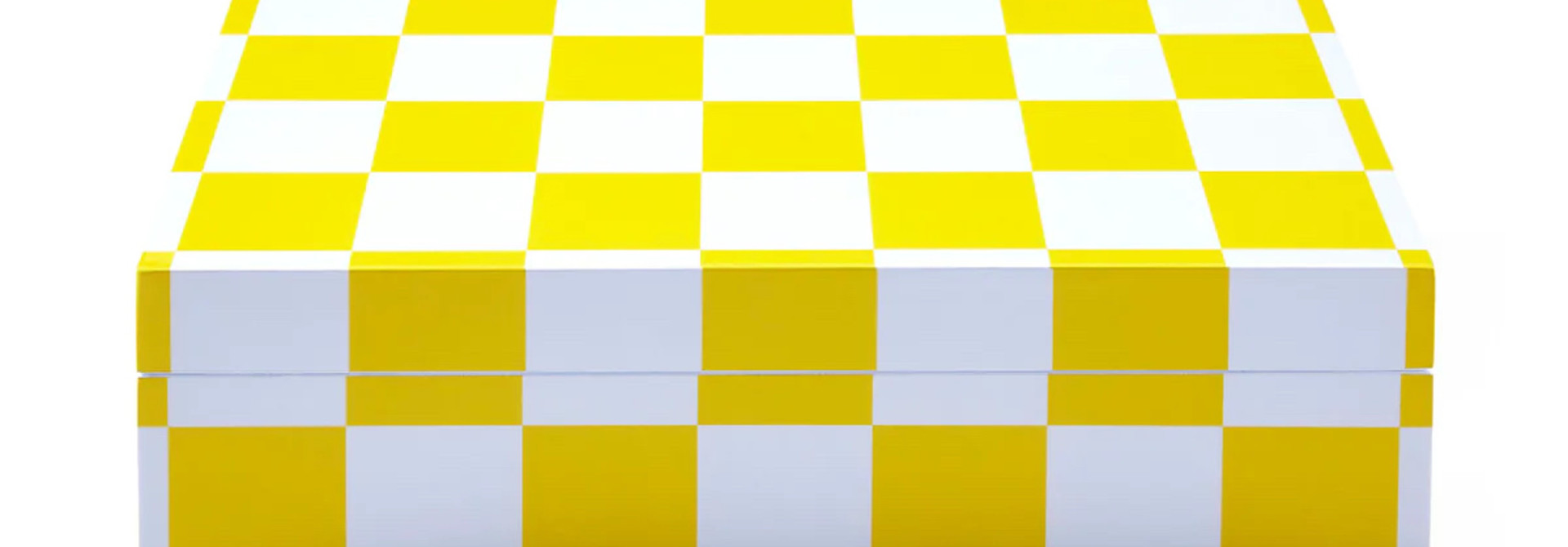 Box Checkerboard Yellow Large