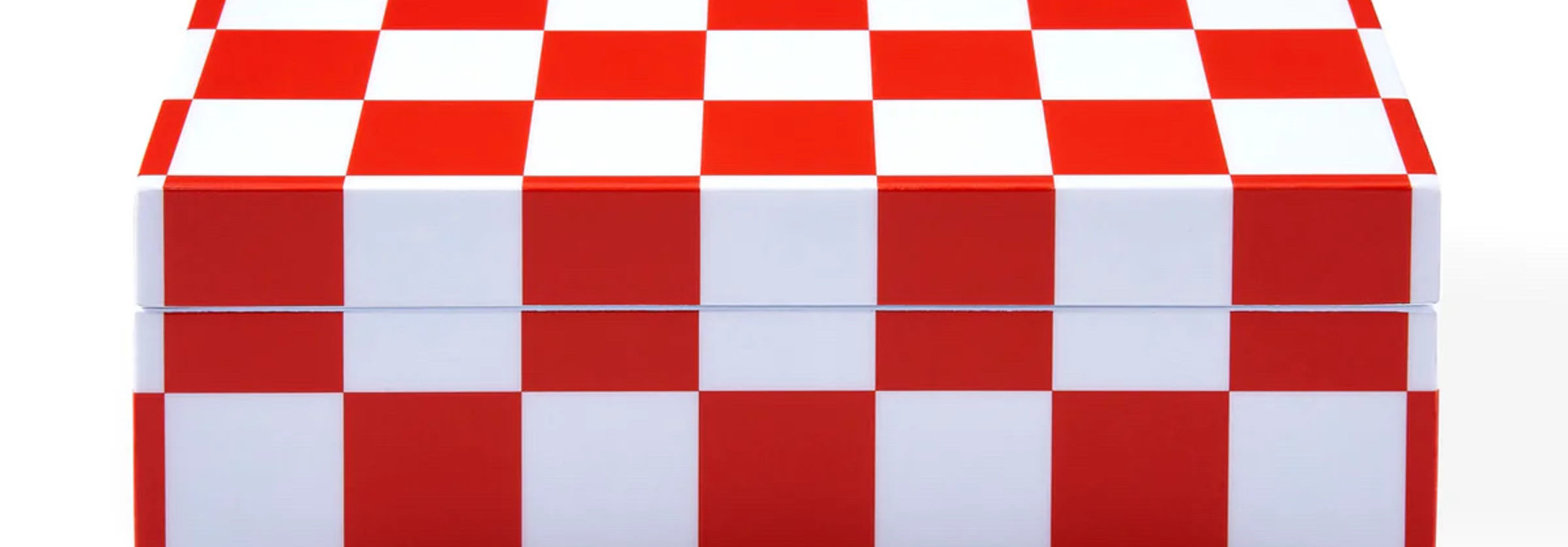 Box Checkerboard Red Small