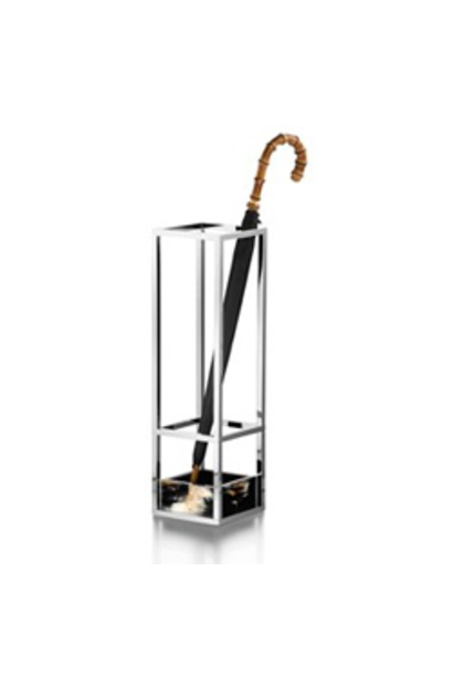 Pluvio - Porte-Parapluie en Corne Noire et Acier H.70cm