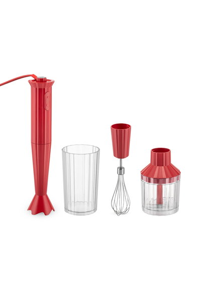 Red Pleated Hand Blender