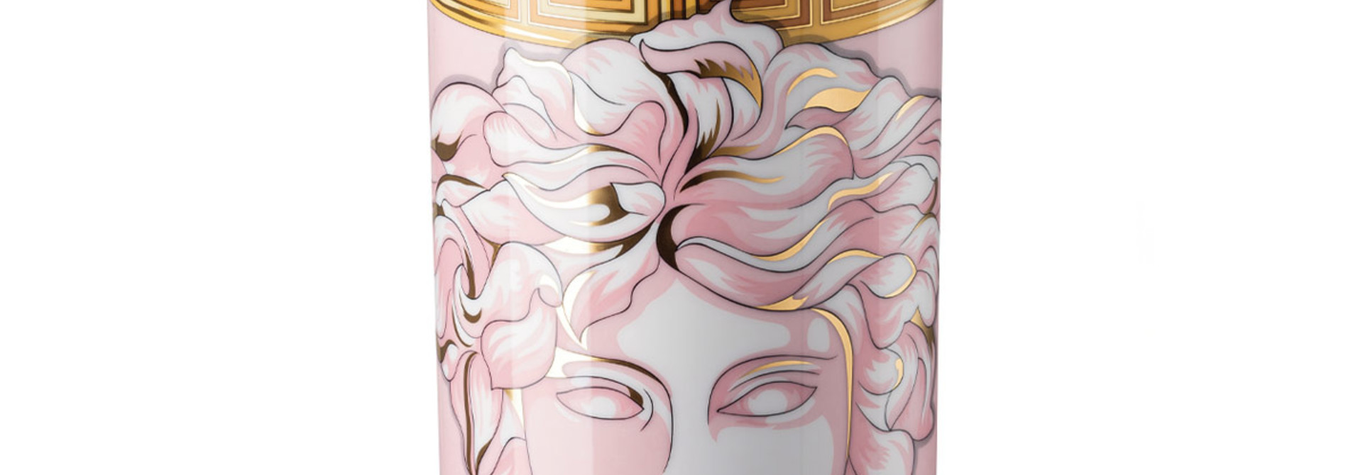 Vase Versace "Medusa Amplified" Pink Coin 24cm