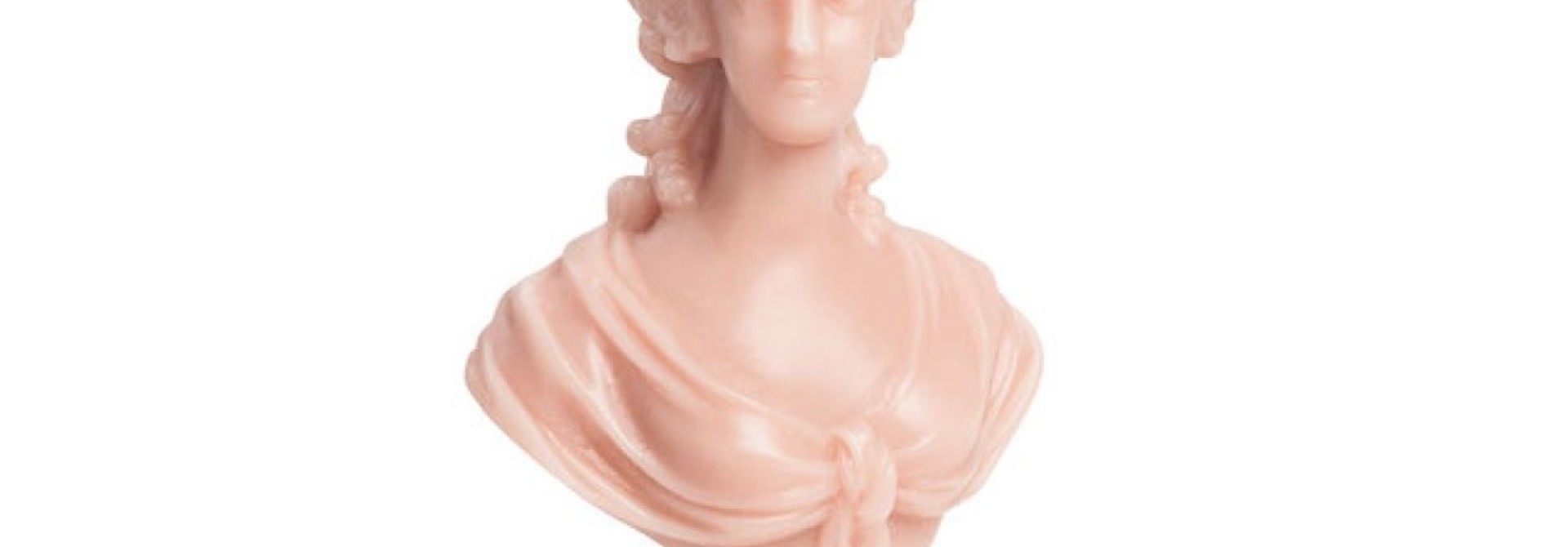 Bougie Buste de Marie-Antoinette Rose