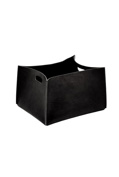 Amsterdam - Panier Large Classic Cuir Noir