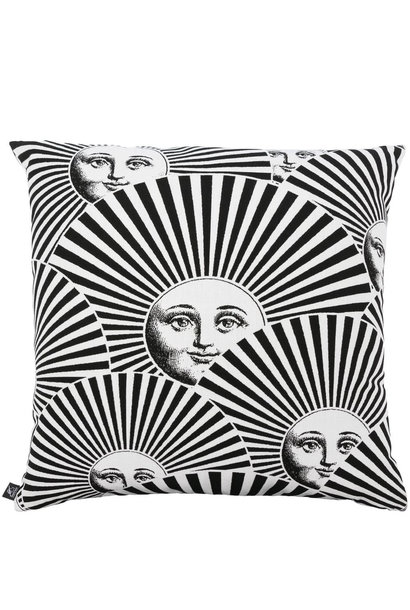 Coussin Outdoor Soli a Ventaglio Noir et Blanc 60x60cm