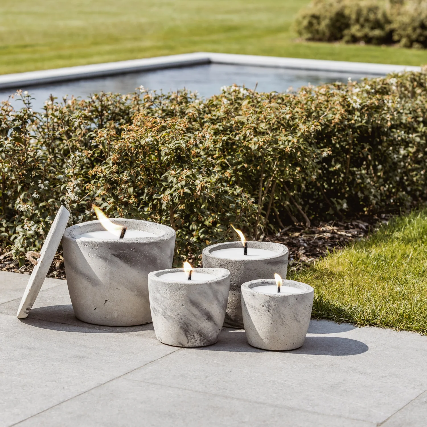 Bougie de table d'extérieur urbaine - taille unique