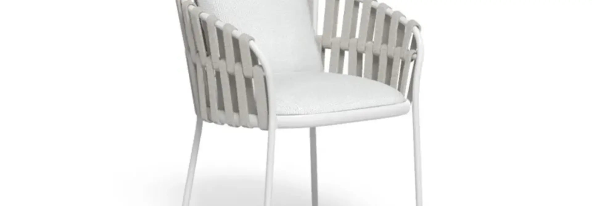 Frame Chair White & Silver