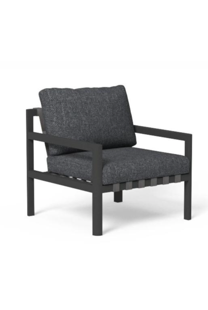 Armchair Nunu Charcoal & Dark Gray