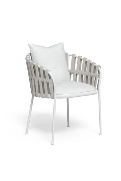Chaise Frame Blanc & Argent
