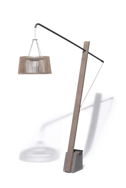 Teak Solar Stem + Lampshade