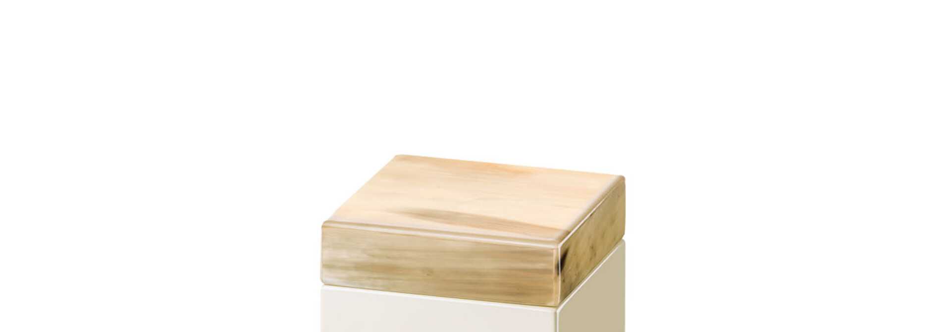Lacquered Horn Box Ivory