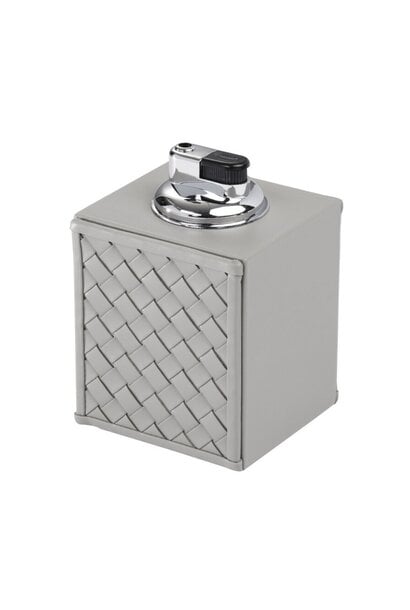 Nereo Cigar Lighter in Gray Braided Leather