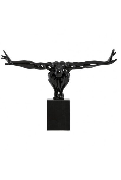 Sculpture Athlète Noire 100cm