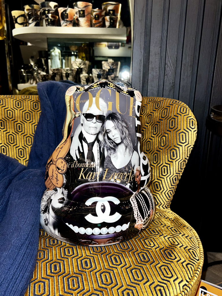 Decorative Sculpture Boxing Panda Chanel Karl Lagerfeld - Segraeti