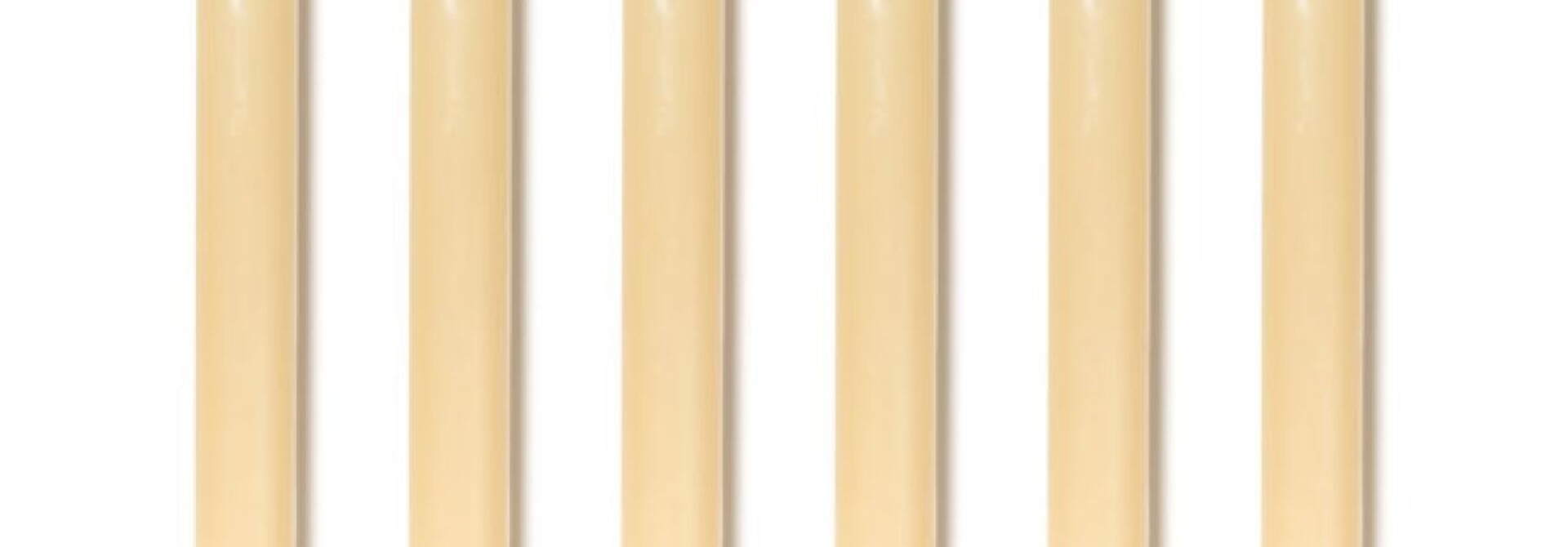 Set of 6 Candles Royal Ivory 28cm