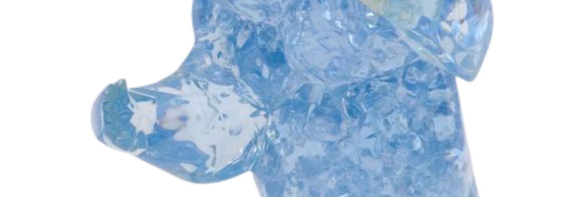 Sculpture Miniature Bear Bubble - Blue Edition