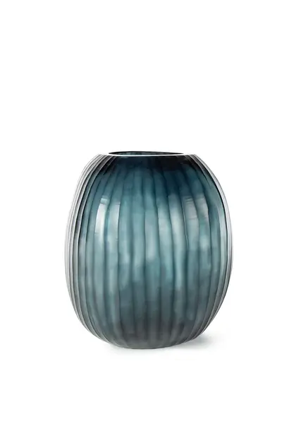 Vase Patara Rond Clear Dark Indigo