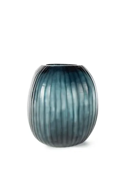 Vase Patara Round Clear Dark Indigo