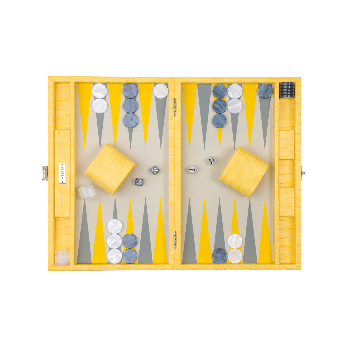 Jonathan Adler Backgammon Lemon Yellow Alligator Medium Segraeti MonteCarlo