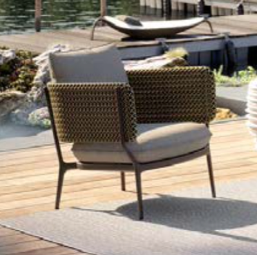 Bellmonde Lounge Chair tissu Glan Drift 82x81x73cm-2