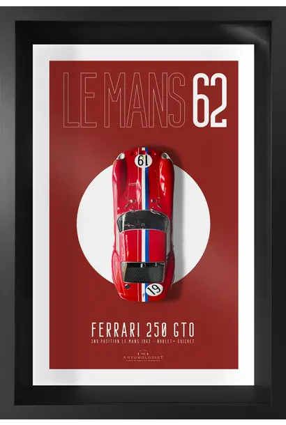 Cadre Le Mans 1962 Ferrari 250 GT0 - Cadre OR