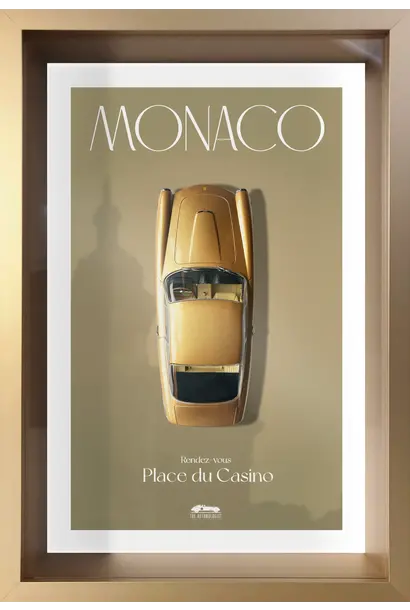 Cadre Monaco Place du Casino - 365 GT - Cadre Or