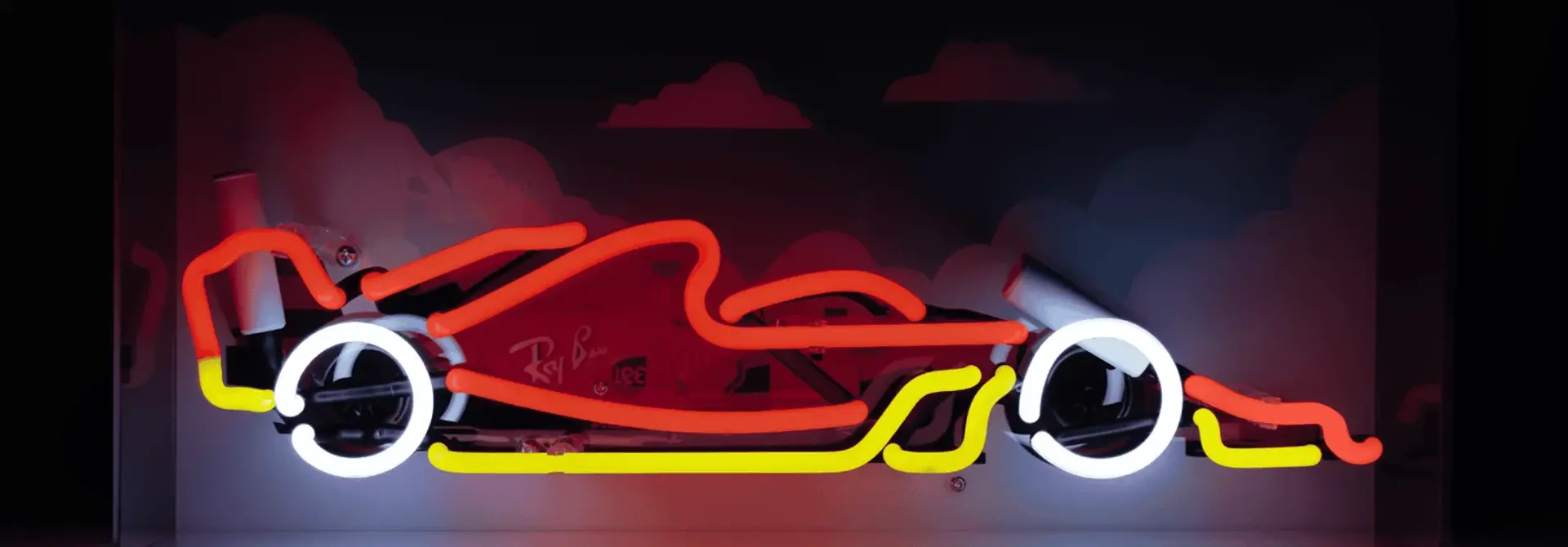 Box Neon Formula Racing Car