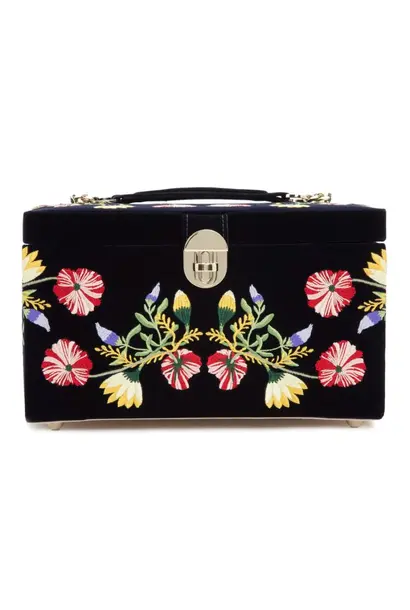 Zoe Large Jewelry Box Indigo