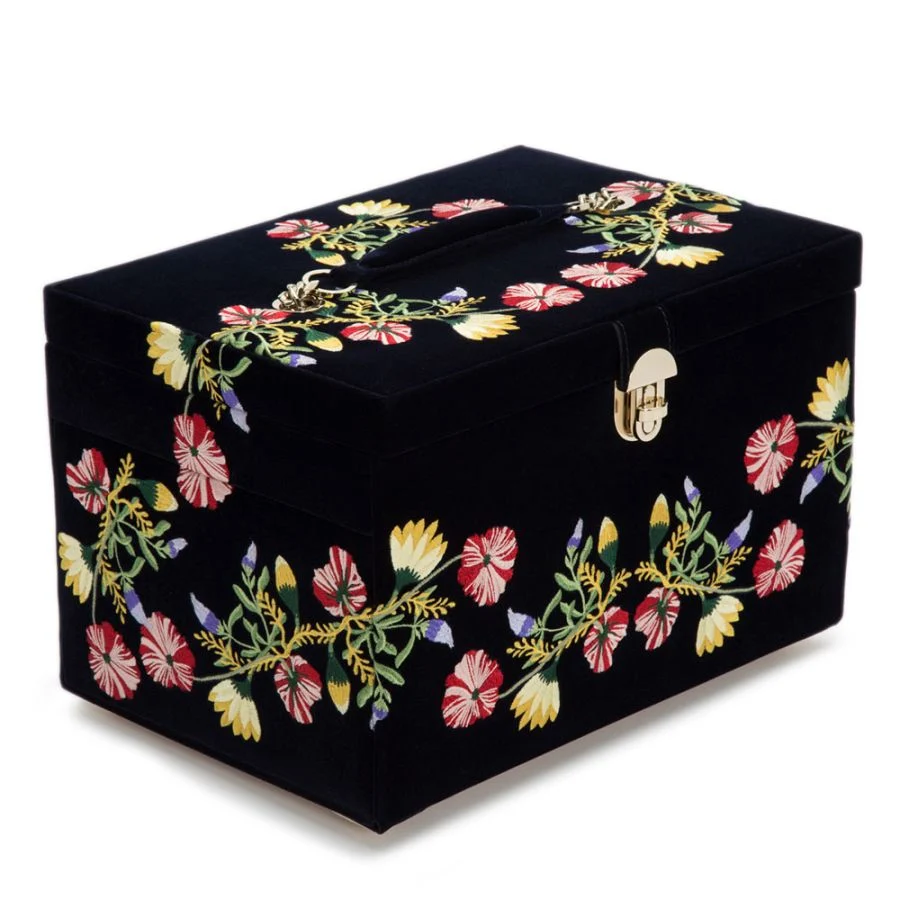 Zoe Large Jewelry Box Indigo-3