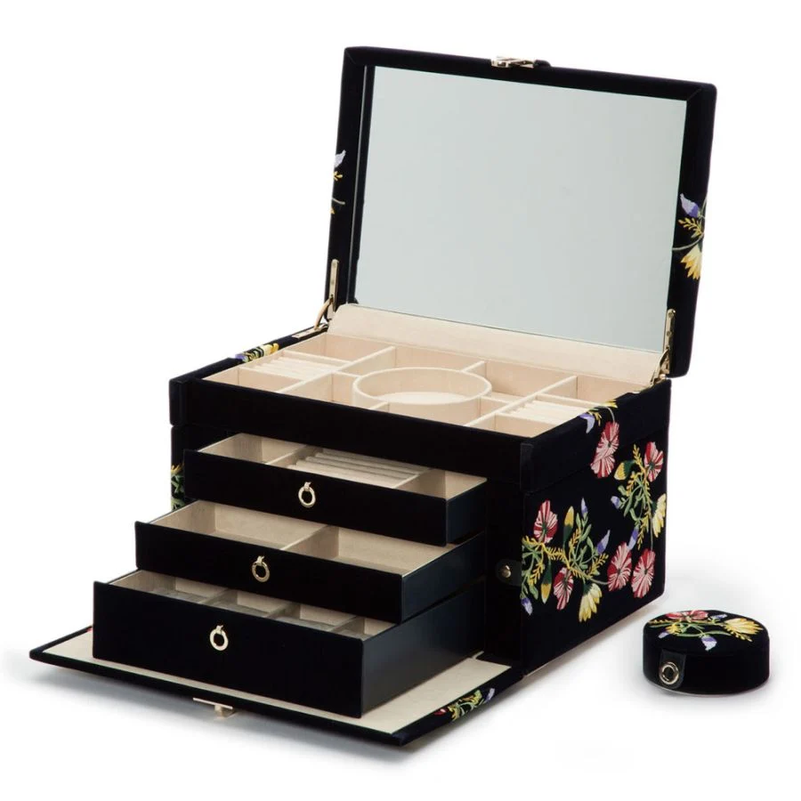 Zoe Large Jewelry Box Indigo-4