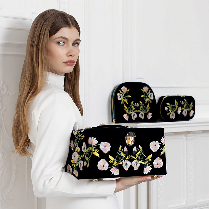 Zoe Large Jewelry Box Indigo-2