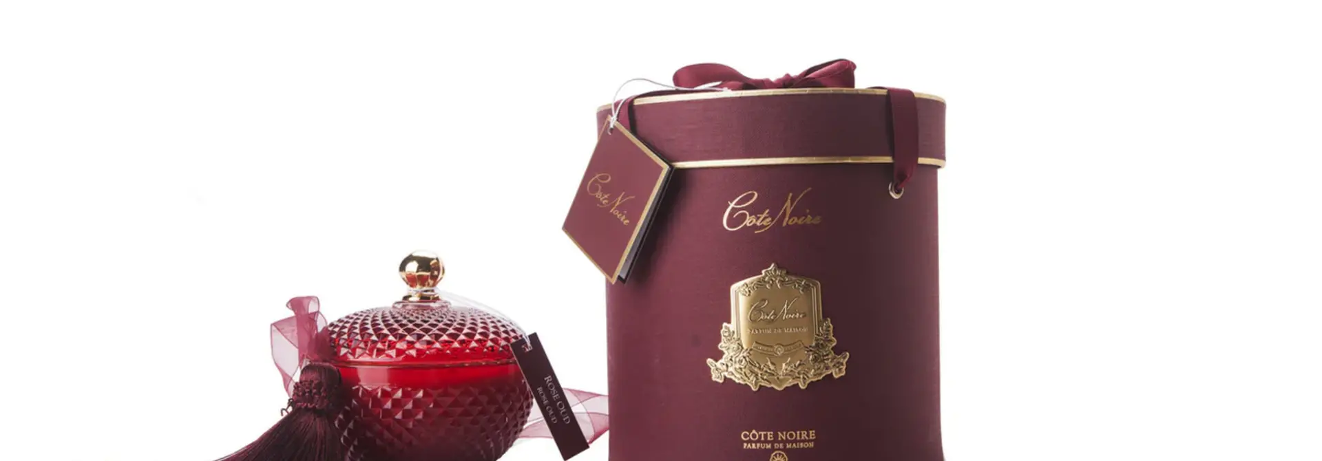 Bougie Art Deco Ronde - Rose Oud