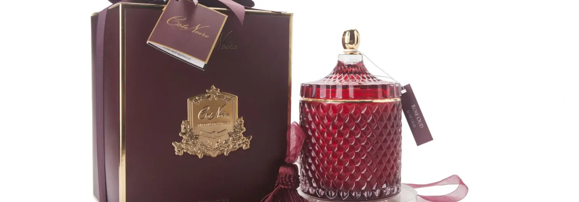 Bougie Art Deco Rose Oud L