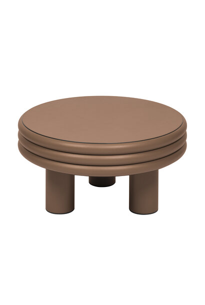 Scala Leather Coffee Table Large Low Siena