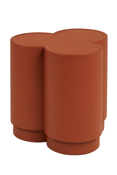 Trinity Rust Leather Stool