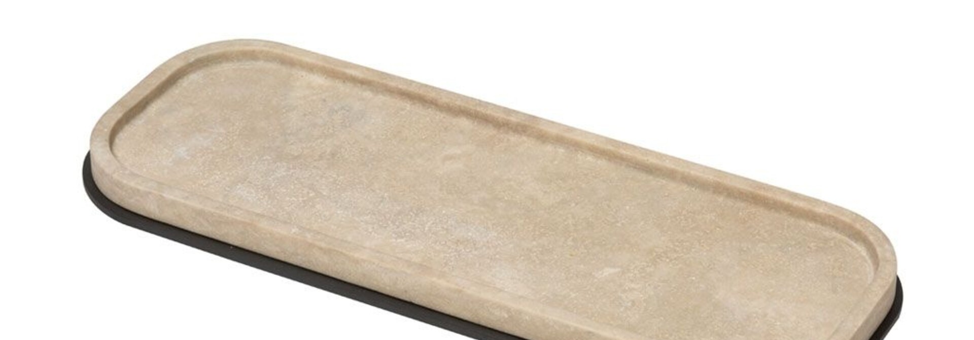 Positano Tray Marble & Bronze 31,5x12cm