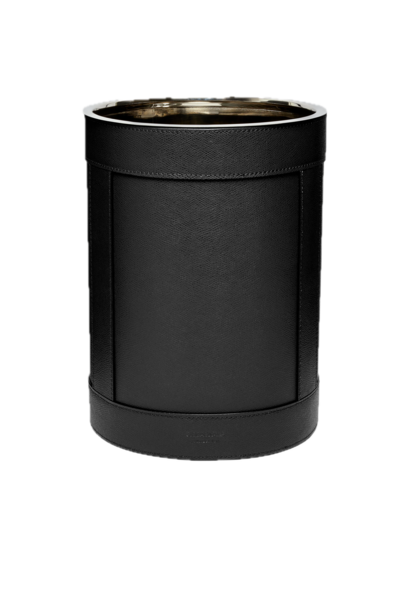 Brus Trash Bin Chrome Golf Black Ø35x44.5cm