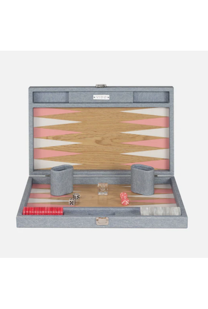 Backgammon Bois - Denim Pink - Medium