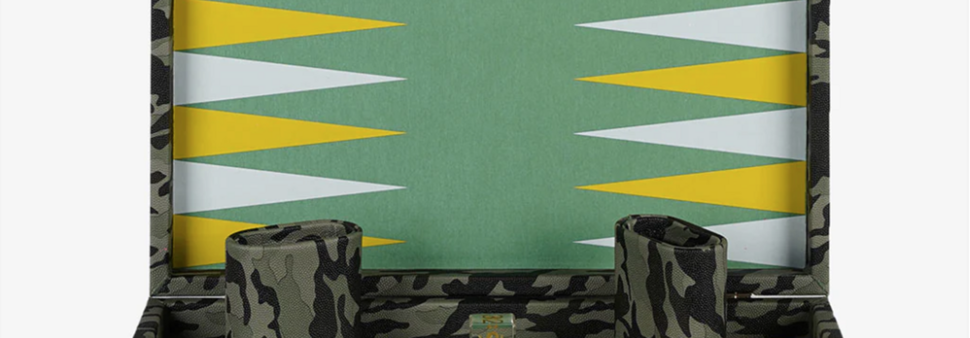 Backgammon Camouflage en Cuir Vegan Medium