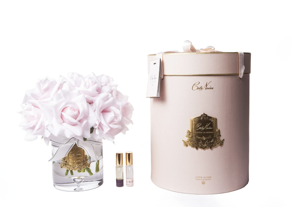 Grand Bouquet Roses French Pink Vase Clair-3