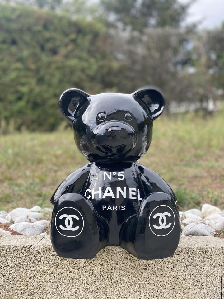 Teddy Chanel Black 34cm-3